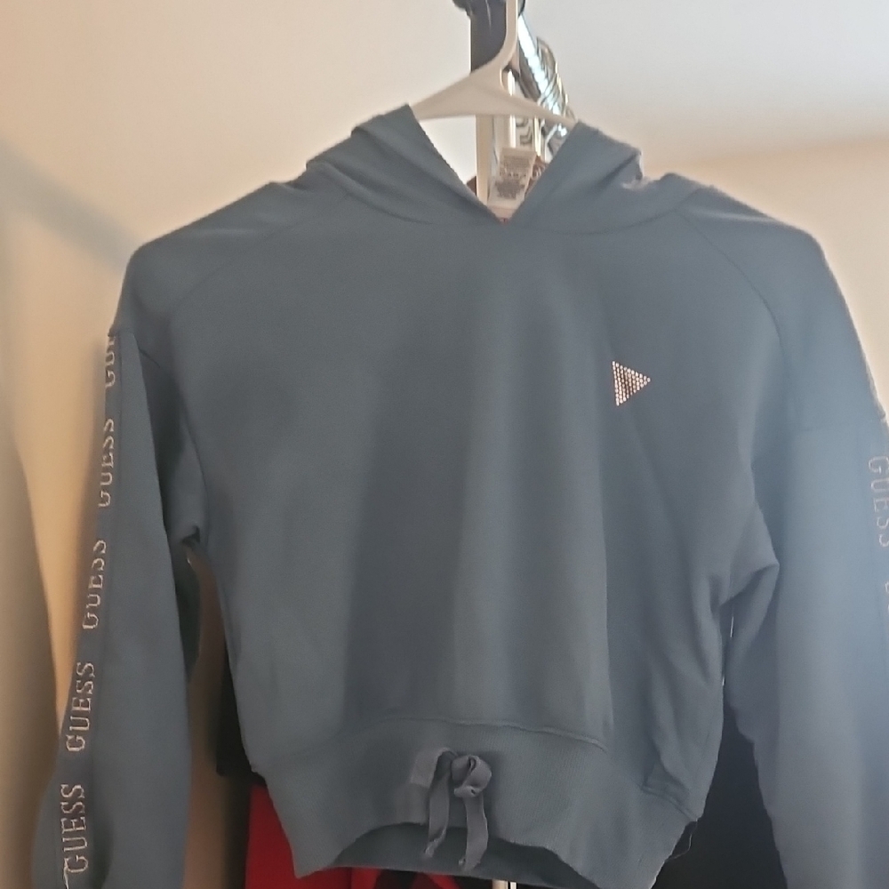 Blue Guess Hoodie with Logo